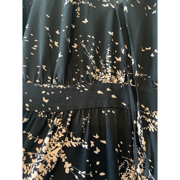 ModCloth Black Beige Bohemian Style Dress Women's Size Small - Picture 6 of 8